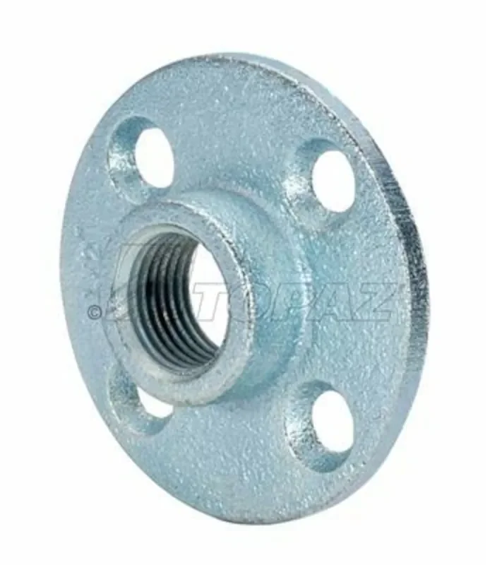 Topaz Electric 296 Zinc Plated Malleable Iron Rigid Floor Flange Plate 2-Inch Editor’s Pick