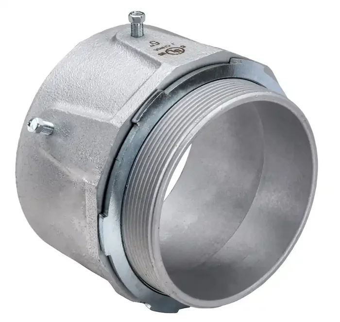 Topaz Electric 640S Zinc Plated Steel 2-Screw Set Screw Connector 4-Inch Professional Grade