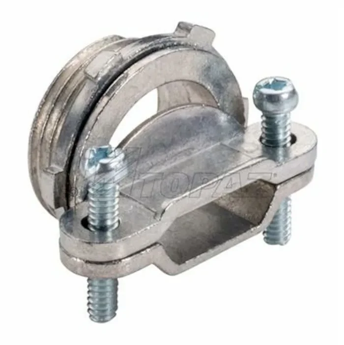 Topaz Electric 954 Die Cast Zinc Oval Non-Metallic Cable Clamp Connector 4-3 To 1-3-AWG Handmade