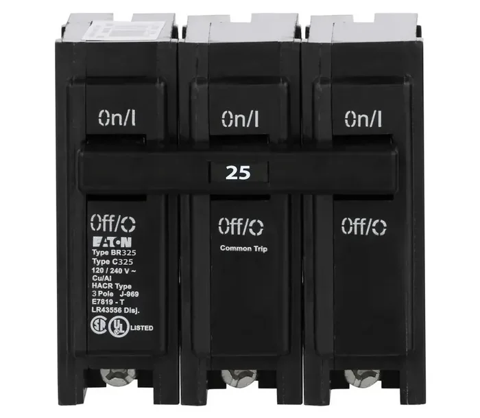 Trending BR325 – Eaton – 25 Amp Circuit Breaker – Plug-In – 25 Amp – 3 Pole – 240 Volt