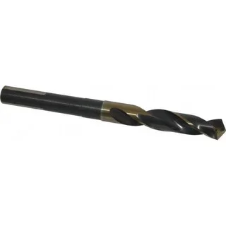 Triumph Twist Drill 9/16″ 118° 1/2″ Shank Oxide Finish High Speed Steel Silver & Deming Reduced Shank Drill Bit Flats on Shank, 6″ OAL, Split Point, Spiral Flute, Series T9FHD 094136 – 00649335