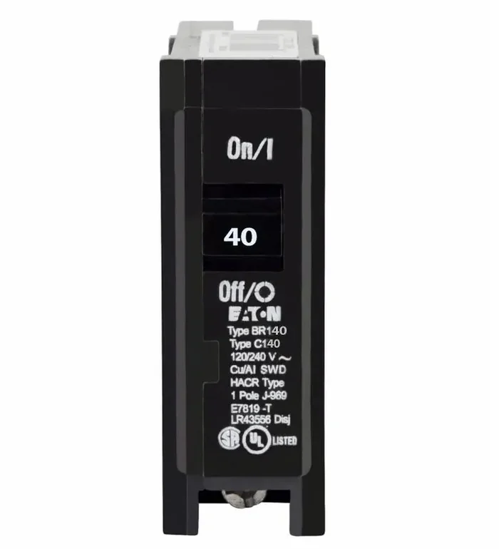 Warranty Included BR140 – Eaton – 40 Amp Circuit Breaker – Plug-In – 40 Amp – 1 Pole – 120 Volt