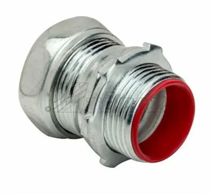 Warranty Included Topaz Electric 651SI Zinc Plated Steel Insulated Throat EMT Connector 1/2-Inch