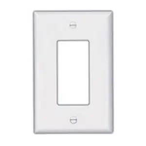 Weekend Sale Cooper Wiring Device PJ265W Polycarbonate Screw Mount Midway Size Decorator Wallplate 5-Gang 5-Decorator White