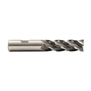 Weldon Tool 4 Flute Crest-Kut® H.S.S. Roughing & Finishing Single End Mill, 3/8″ Size, 3/8″ Shank Diameter, 3/4″ Length of Cut, 2-1/2″ Overall Length