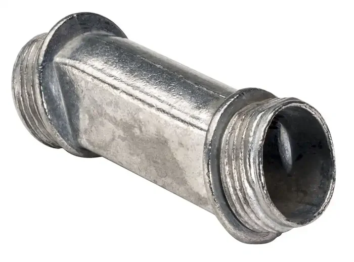 While Supplies Last Topaz Electric 116 Die Cast Zinc Non-Insulated Throat Rigid Offset Nipple 2-Inch x 3.145-Inch