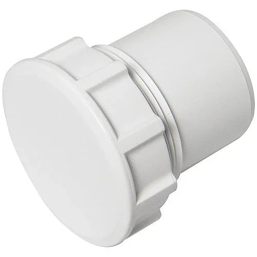 WHITE WASTE ACCESS PLUG CLEANING EYE 50MM (2″)