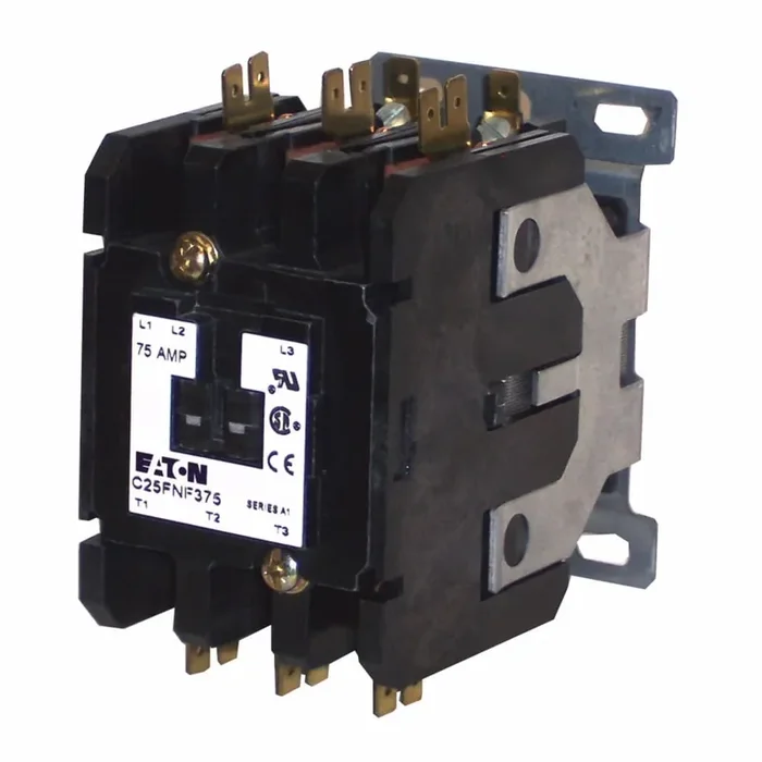 Worldwide Shipping Eaton C25GNF290A 2-Pole Open Type Non-Reversing Definite Purpose Control Contactor 90-Amp 110 – 120-Volt AC