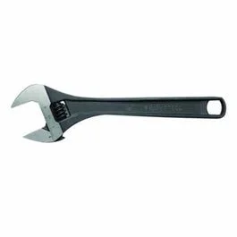 Wright® 9AB12 Adjustable Wrench, 1-1/2 in, 12 in OAL, Steel Body, Steel, Industrial Black