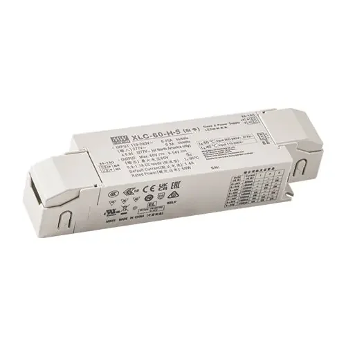 XLC-60-24-S – 24Vdc 2.5A/24 Volts/2.5 Amps/60 Watts/Constant Voltage LED Driver/Class 2/Class II/Wire Strain-Relief Cap/60 Watts Hassle-Free Returns