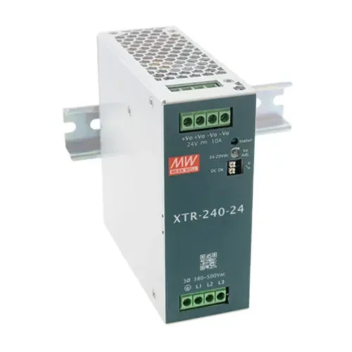 XTR-240-24 – 24V 10A DIN Rail Power Supply/Three Phase AC Input/24 Volts 10 Amps Genuine