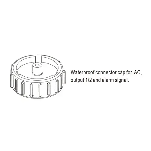 ZAHB-A0025(A) – Waterproof Connector Cap for AC/Output 1/2 and Alarm Signal HEP-2300 Power Supply Direct From Factory